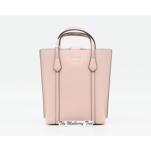 TORY BURCH PERRY Mini N/S Leather Crossbody Tote Shell Pink 142616 NWT $298 - Picture 5 of 16